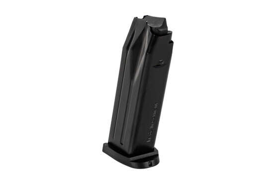Heckler & Koch Mark 23 12-round magazines are stainless steel with a phosphate finish for .45 ACP.